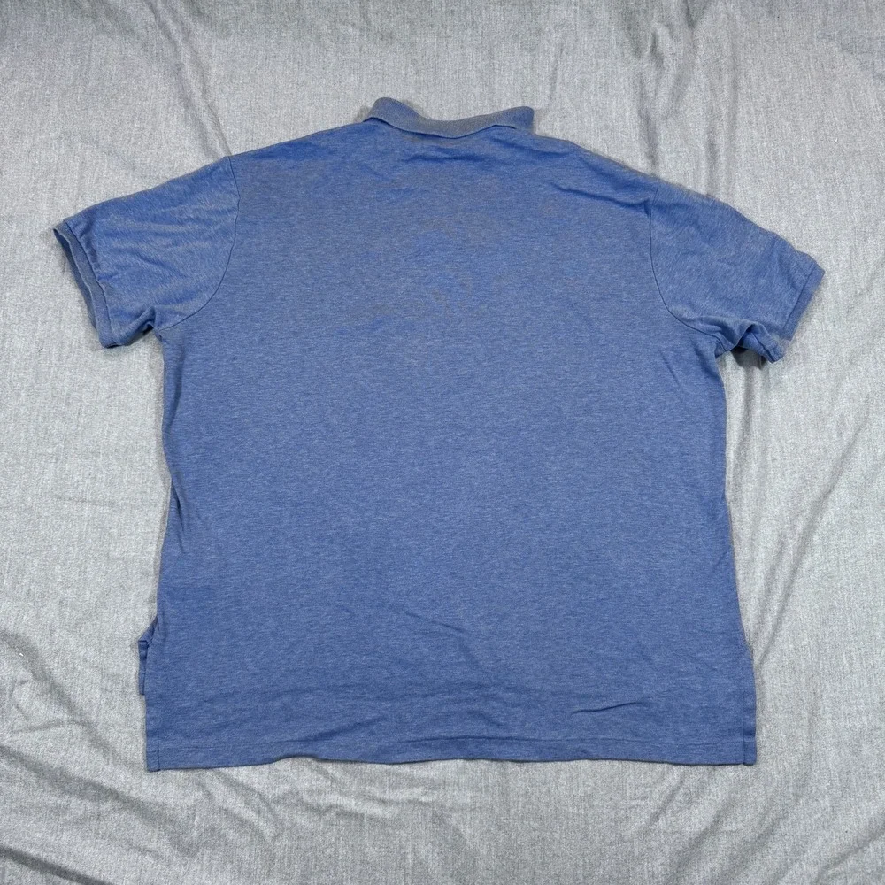 Polo Ralph Lauren‎ Shirt Mens XL Blue Custom Fit Pink Pony Classic Cotton